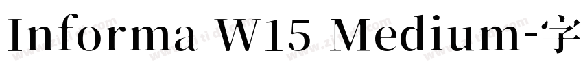 Informa W15 Medium字体转换
